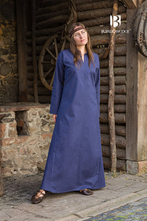 Rus Dress Marzena Dark Blue-GoblinSmith