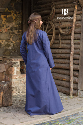 Rus Dress Marzena Dark Blue-GoblinSmith