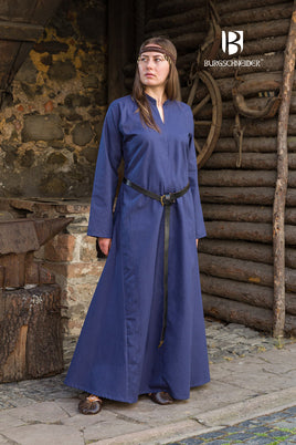 Rus Dress Marzena Dark Blue-GoblinSmith
