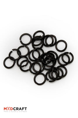 Chain Rings Black Stainless Steel-GoblinSmith