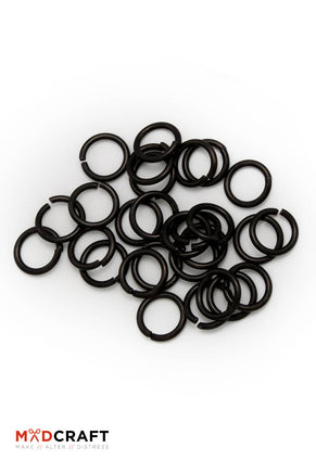 Chain Rings Black Stainless Steel-GoblinSmith