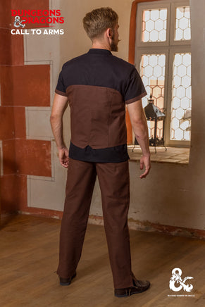 Dungeons & Dragons Rogue Hooded Vest Brown-GoblinSmith