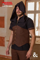 Dungeons & Dragons Rogue Hooded Vest Brown-GoblinSmith