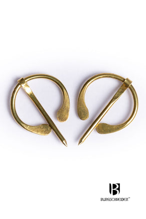 Set of 2 Small Brooches Uri Brass-GoblinSmith