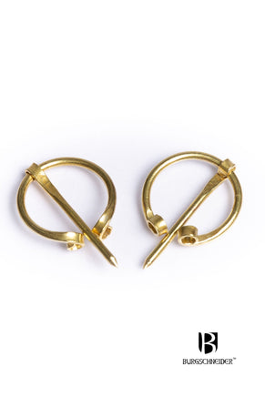Set of 2 Small Brooches Vafi Brass-GoblinSmith