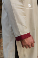 Rus Tunic Tobiasz Natural/Bordeaux-GoblinSmith
