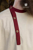 Rus Tunic Tobiasz Natural/Bordeaux-GoblinSmith