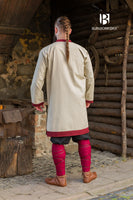 Rus Tunic Tobiasz Natural/Bordeaux-GoblinSmith