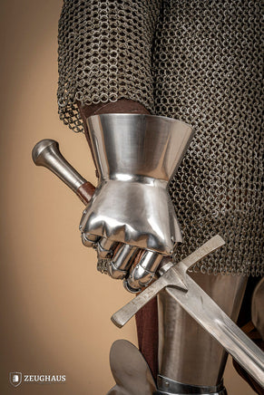Hourglass Gauntlets 1350-1410 1,6mm Polished-GoblinSmith