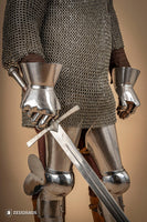 Hourglass Gauntlets 1350-1410 1,6mm Polished-GoblinSmith