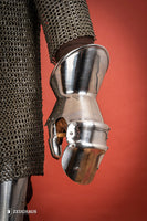 Milanese Mitten Gauntlets 1,6mm Polished-GoblinSmith