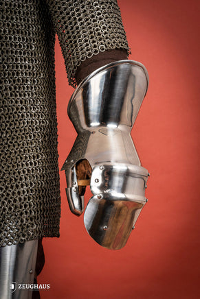 Milanese Mitten Gauntlets 1,6mm Polished-GoblinSmith