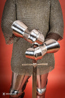 Milanese Mitten Gauntlets 1,6mm Polished-GoblinSmith