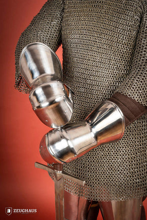 Milanese Mitten Gauntlets 1,6mm Polished-GoblinSmith