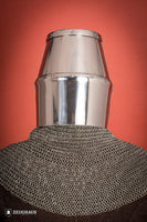 Crusader Great Helmet 1,6mm with Brass-GoblinSmith