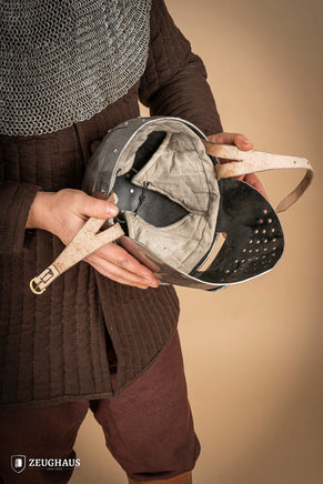 Spangenhelm with Facial 2mm Polished-GoblinSmith