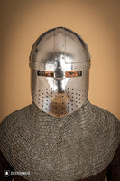 Spangenhelm with Facial 2mm Polished-GoblinSmith