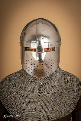 Spangenhelm with Facial 2mm Polished-GoblinSmith