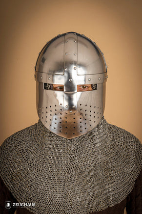 Spangenhelm with Facial 2mm Polished-GoblinSmith