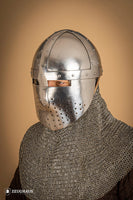 Spangenhelm with Facial 2mm Polished-GoblinSmith