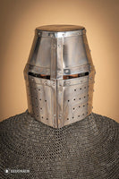 Crusader Great Helmet 1,6mm Polished-GoblinSmith