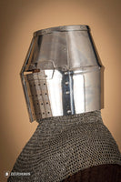 Crusader Great Helmet 1,6mm Polished-GoblinSmith