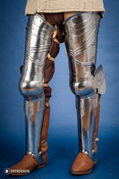 German Full Leg Armor 15th Cent. 1,2mm Polished-GoblinSmith