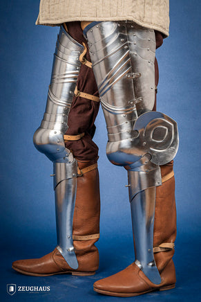 German Full Leg Armor 15th Cent. 1,2mm Polished-GoblinSmith