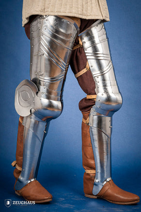 German Full Leg Armor 15th Cent. 1,2mm Polished-GoblinSmith