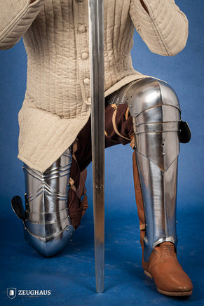 German Full Leg Armor 15th Cent. 1,2mm Polished-GoblinSmith