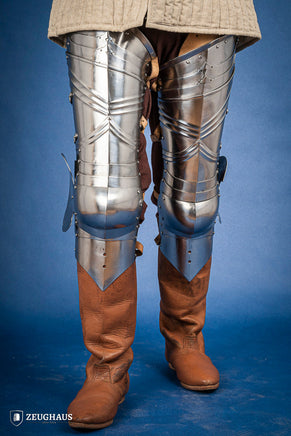 German Full Leg Armor 15th Cent. 1,2mm Polished-GoblinSmith