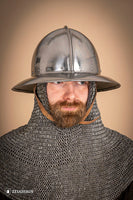 Kettle Hat Helmet 14-15th Cent. 2 mm Polished-GoblinSmith