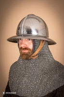 Kettle Hat Helmet 14-15th Cent. 2 mm Polished-GoblinSmith