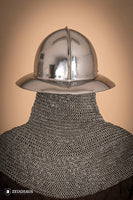 Kettle Hat Helmet 14-15th Cent. 2 mm Polished-GoblinSmith