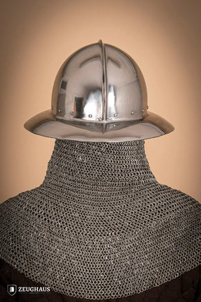 Kettle Hat Helmet 14-15th Cent. 2 mm Polished-GoblinSmith