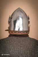 Bascinet Helmet with Visor 2mm Polished-GoblinSmith