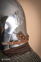 Bascinet Helmet with Visor 2mm Polished-GoblinSmith