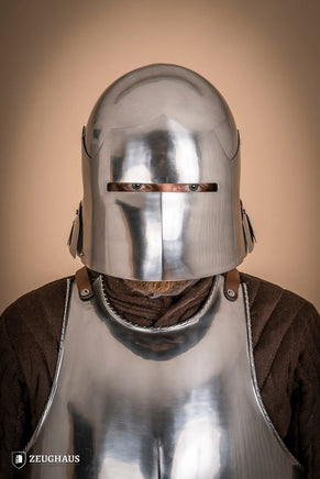 German Sallet Helmet 15th Cent. 1,6mm Polished-GoblinSmith