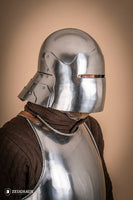German Sallet Helmet 15th Cent. 1,6mm Polished-GoblinSmith