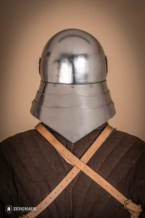 German Sallet Helmet 15th Cent. 1,6mm Polished-GoblinSmith