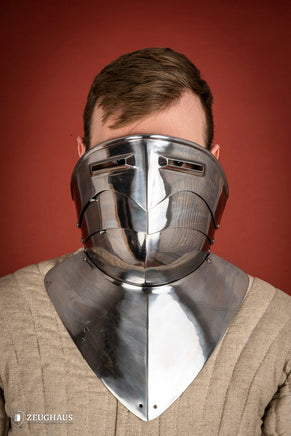 Gorget with Visor 1,6mm Polished-GoblinSmith