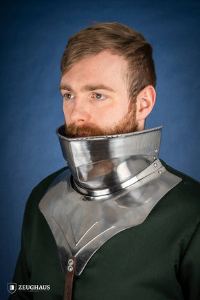 Articulated Gorget with Bevor 1450-1520 1,6mm Polished-GoblinSmith