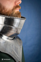 Articulated Gorget with Bevor 1450-1520 1,6mm Polished-GoblinSmith
