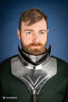 Articulated Gorget with Bevor 1450-1520 1,6mm Polished-GoblinSmith