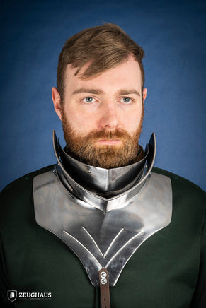 Articulated Gorget with Bevor 1450-1520 1,6mm Polished-GoblinSmith