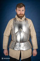 German Breastplate 15th Cent. 1,2mm Polished-GoblinSmith