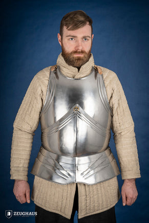 German Breastplate 15th Cent. 1,2mm Polished-GoblinSmith