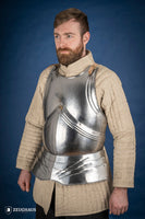 German Breastplate 15th Cent. 1,2mm Polished-GoblinSmith
