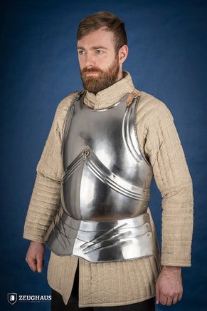 German Breastplate 15th Cent. 1,2mm Polished-GoblinSmith