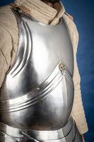 German Breastplate 15th Cent. 1,2mm Polished-GoblinSmith